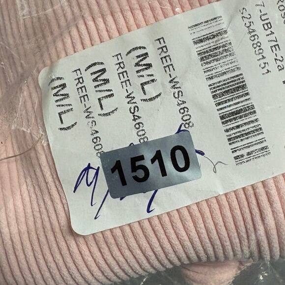 FREE PEOPLE‎ Meg Seamless V-Neck Bodysuit Rose Blush Pink Size M-L Intimately - Picture 11 of 11